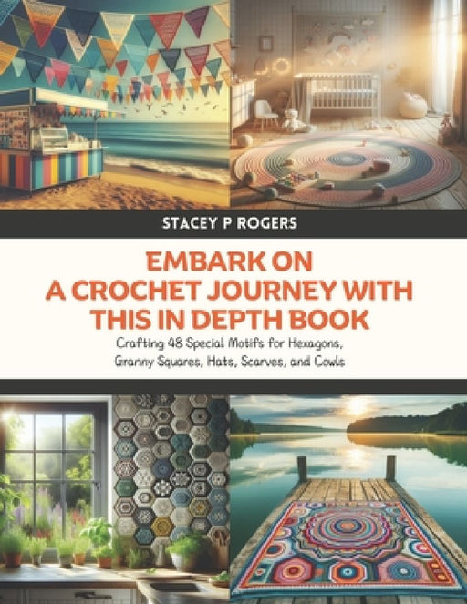 Embark on a Crochet Journey with this In Depth Book: Crafting 48 Special Motifs for Hexagons, Granny Squares, Hats, Scarves, and Cowls by Stacey P. Rogers