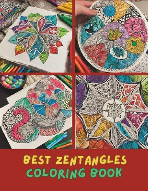 Zentangle Patterns: A Calming Coloring Book for Adults with Beautiful, Detailed Designs: Art therapy book by Amelia Jones