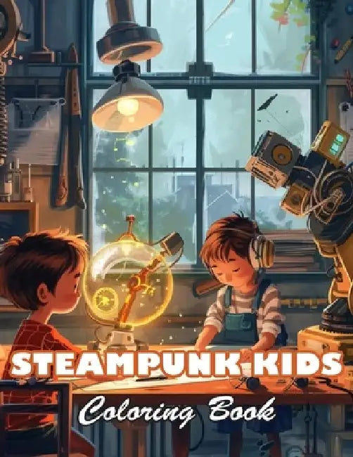 Steampunk Kids Coloring Book: 100+ High-quality Illustrations for All Fans by Ham Lamd