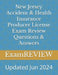 New Jersey Accident & Health Insurance Producer License Exam Review Questions & Answers by Examreview