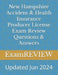 New Hampshire Accident & Health Insurance Producer License Exam Review Questions & Answers by Mike Yu
