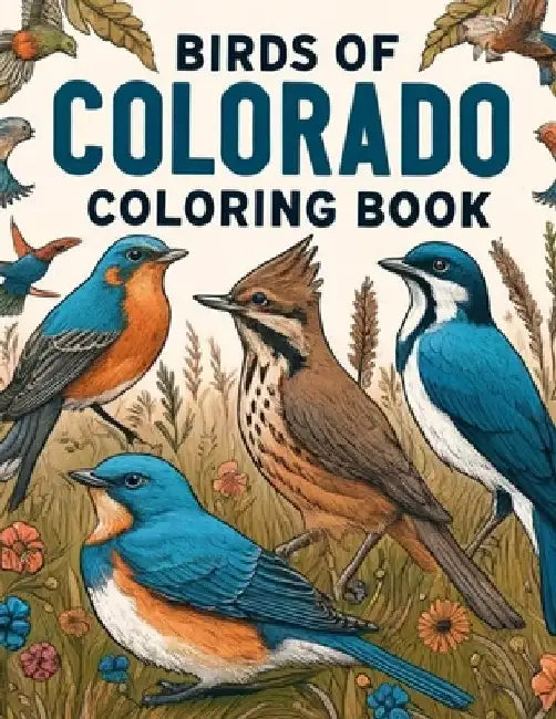 Birds of Colorado Coloring Book by Jon Martin