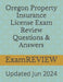 Oregon Property Insurance License Exam Review Questions & Answers by Mike Yu