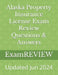 Alaska Property Insurance License Exam Review Questions & Answers by Mike Yu