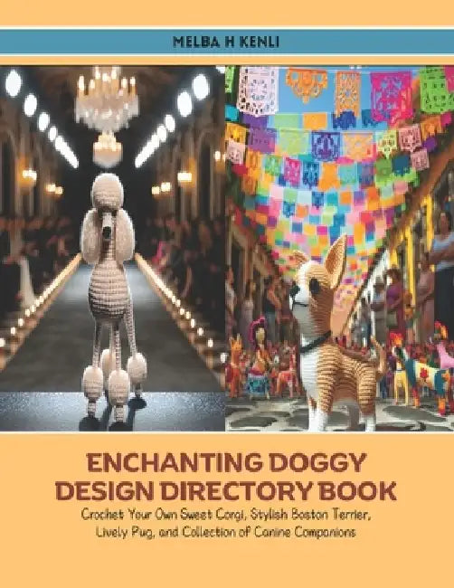 Enchanting Doggy Design Directory Book: Crochet Your Own Sweet Corgi, Stylish Boston Terrier, Lively Pug, and Collection of Canine Companions by Melba H. Kenli