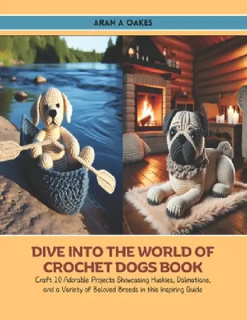 Dive into the World of Crochet Dogs Book: Craft 10 Adorable Projects Showcasing Huskies, Dalmatians, and a Variety of Beloved Breeds in this Inspiring by Aran A. Oakes