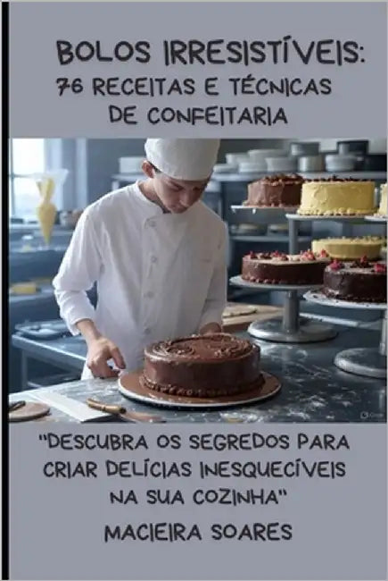 "Bolos Irresistíveis: 76 Receitas e Técnicas de Confeitaria" "Descubra os Segredos para Criar Delícias Inesquecíveis na Sua Cozinha" by Soares, Macieira
