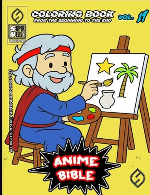 Anime Bible From The Beginning To The End Vol. 19: Coloring book by Javier Ortiz