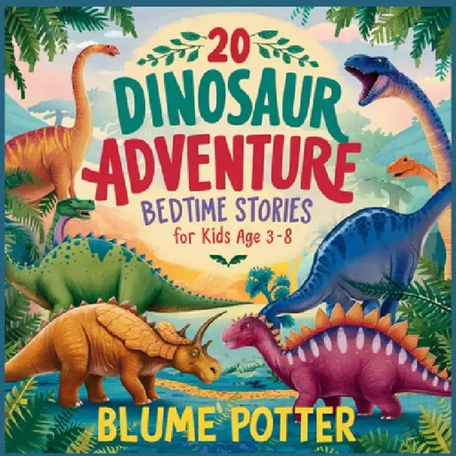 20 Dinosaur Adventure Bedtime Stories For Kids Age 3 - 8 by Blume Potter