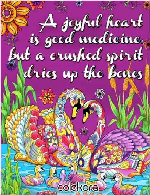 A Joyful Heart: Bible Verse Coloring Book by Colokara