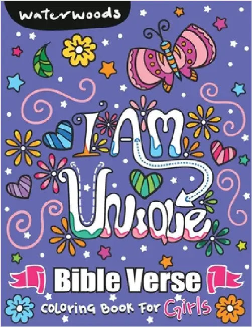I Am Unique Bible Verse Coloring Book for Girls by Waterwoods Media