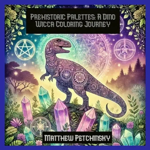 Prehistoric Palettes: A Dino Wicca Coloring Journey by Matthew Petchinsky