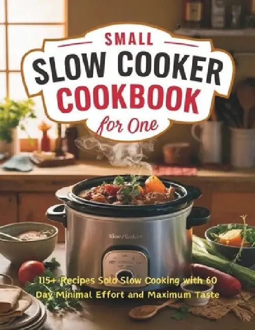 Small Slow Cooker Cookbook for One: 115+ Recipes Solo Slow Cooking with 60 Day Minimal Effort and Maximum Taste by Heinz Georg