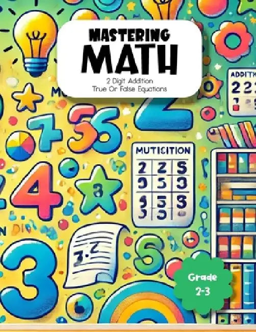 Mastering Math 2 Digit Addition True Or False Equations Grade 2-3: Building Strong Arithmetic Foundations for Young Learners Essential Two-Digit Addit by Nasipa Learning