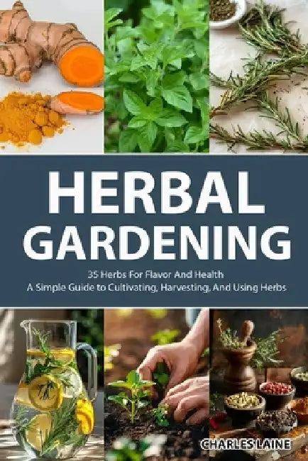 Herbal Gardening: 35 Herbs For Flavor And Health - A Simple Guide to Cultivating, Harvesting, And Using Herbs by Charles Laine