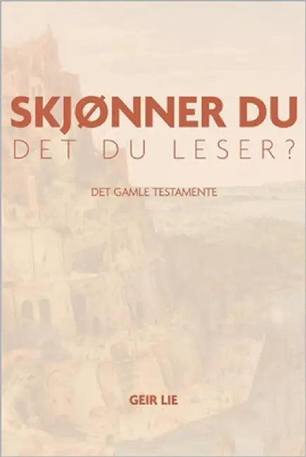Skjønner du det du leser?: Det gamle testamente by Lie, Geir