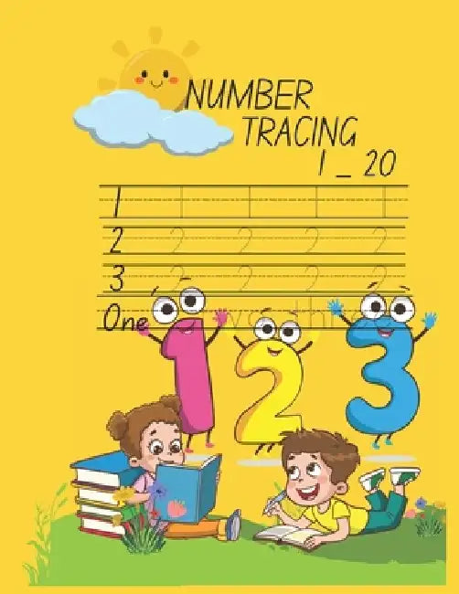 Number Tracing 1_ 20: For Kids 3_6 Ages. by Book Booky
