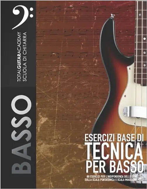 Esercizi base di tecnica per basso: 80 Esercizi per l'indipendenza delle dita, scala Pentatonica e scala Maggiore by Fareri, Francesco