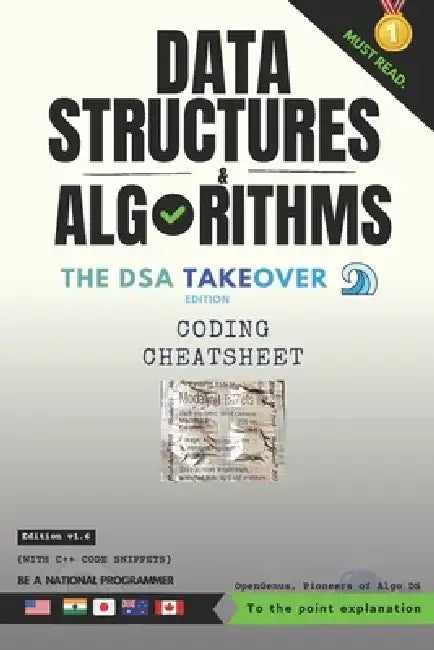 Data Structures and Algorithms: Coding Cheatsheet: The DSA Takeover Edition by Ue Kiao