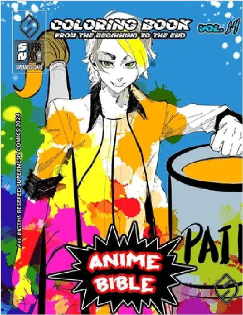 Anime Bible From The Beginning To The End Vol. 14: Coloring book by Ortiz, Javier