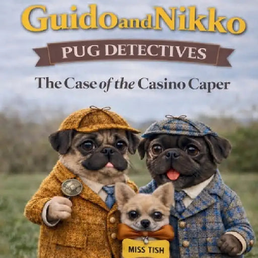 Guido and Nikko Pug Detectives - The case of the Casino Caper by Tish