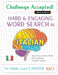 Challenge Accepted! - Hard and Engaging Word Search in Italian for Adults Level 2: Master - Vol.1 - Delta Classics - Test Your Skills with an Extreme by Delta Classics