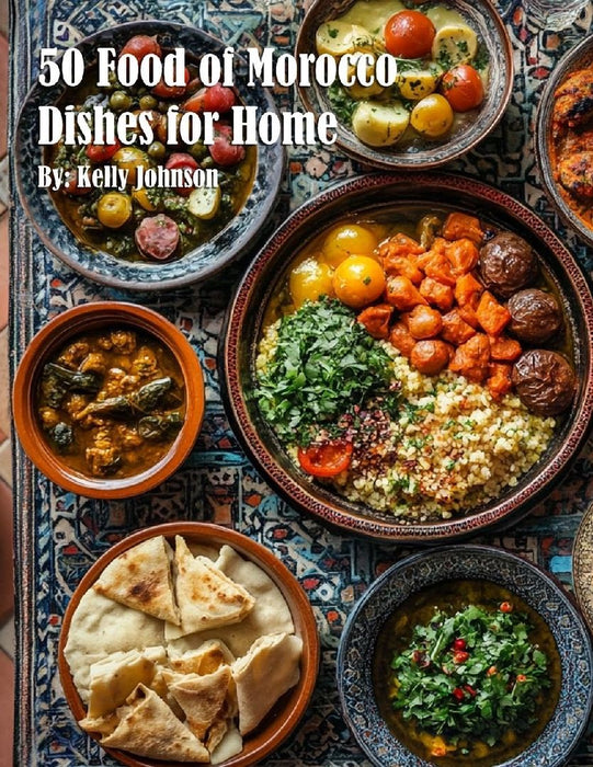 50 Food of Morocco Dishes for Home by Kelly Johnson