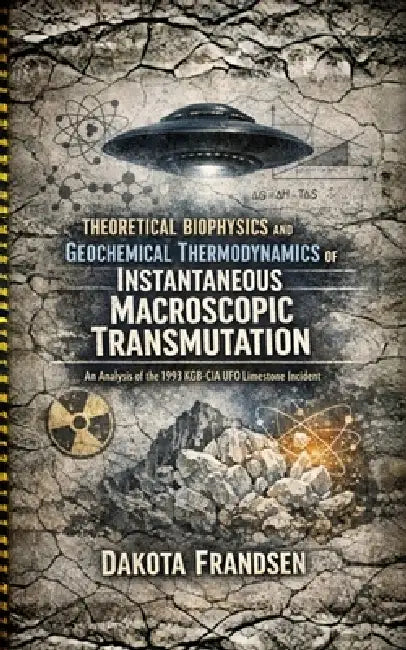 Theoretical Biophysics and Geochemical Thermodynamics of Instantaneous Macroscopic Transmutation: An Analysis of the 1993 KGB-CIA UFO Limestone Incide by Dakota Frandsen