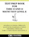 Test Prep Book for TABE 13 and 14 Math Test Level E by Coaching for Better Learning