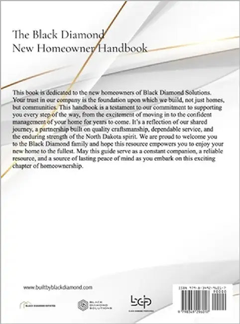 The Black Diamond New Homeowner Handbook by Crapo, Jessop