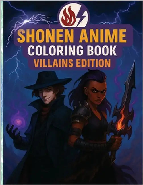 Shonen Anime Coloring Book: Villains Edition by Jones, N. D.