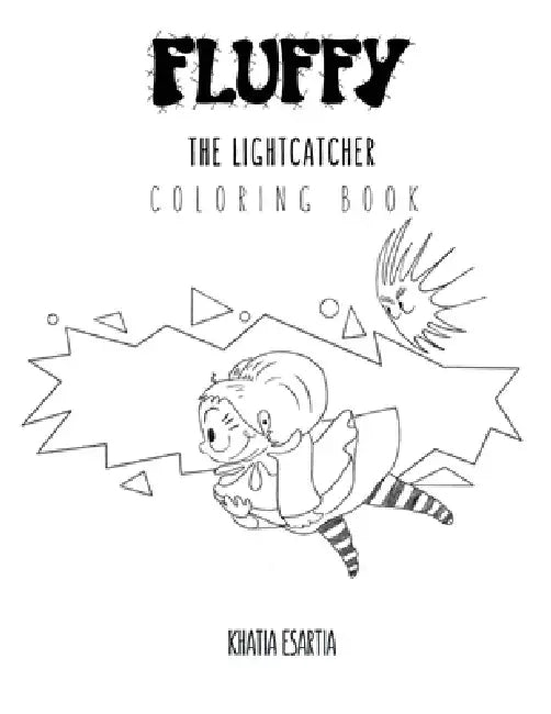 Fluffy the Lightcather COLORING BOOK by Khatia Esartia