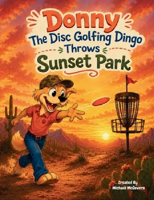 Donny The Disc Golfing Dingo Throws Sunset Park by Michael McGovern