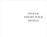 The official Notary public Journal by Rsn