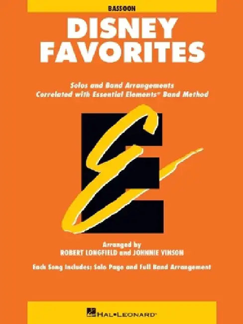 Essential Elements Disney Favorites: Bassoon by Johnnie Vinson