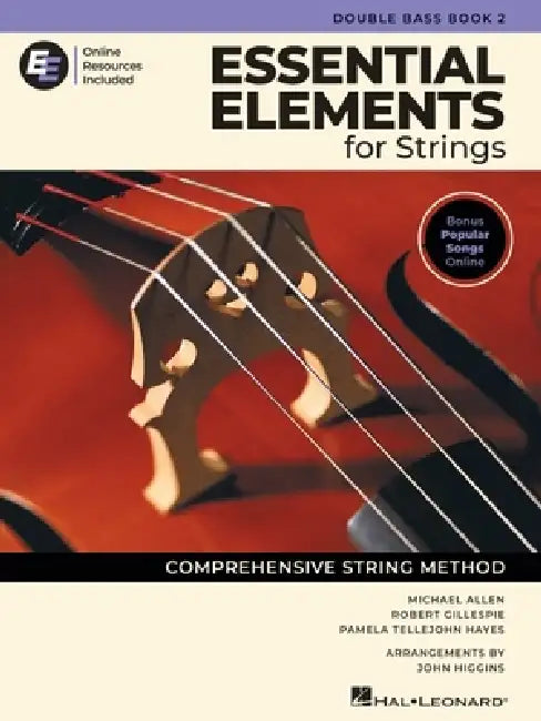 Essential Elements for Strings - Double Bass Book 2 with Online Resources by Robert Gillespie, Pamela Tellejohn Hayes, Michael Allen