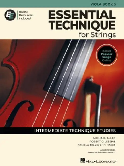 Essential Technique for Strings - Viola Book 3 with Online Resources by Robert Gillespie, Pamela Tellejohn Hayes, Michael Allen