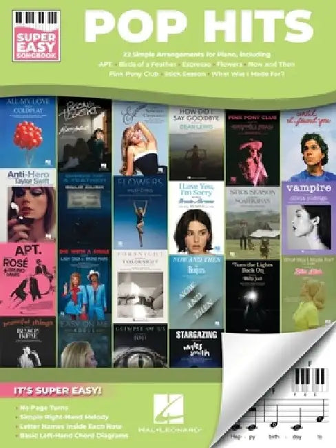Pop Hits - Super Easy Songbook: 22 Simple Arrangements of Today's Hits with Lyrics