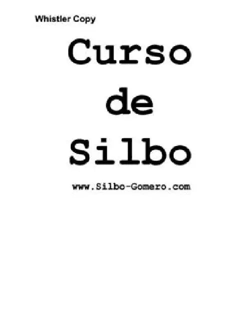Curso de Silbo: whistler copy by Allan Dalcher