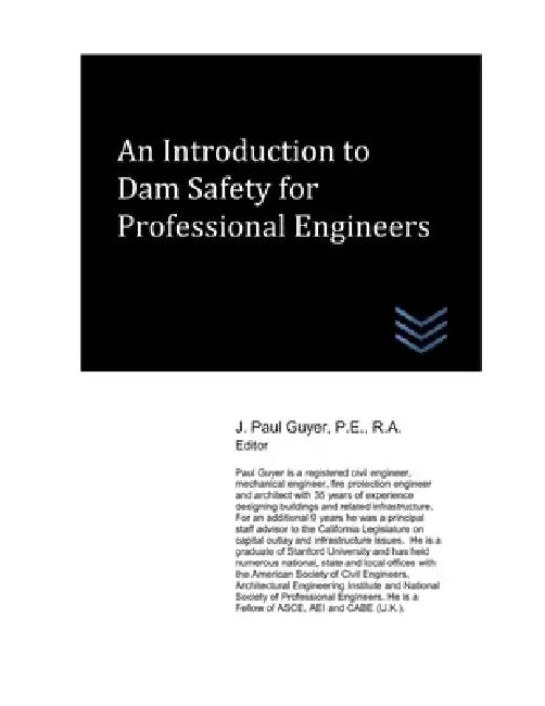 An Introduction to Dam Safety for Professional Engineers by J. Paul Guyer