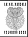 animal mandala coloring book: Fun And Easy Coloring Pages of Relaxing Mandala by Oussama Zinaoui