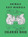 animals easy mandala coloring book: mandala coloring book stress relief and relaxation by Oussama Zinaoui