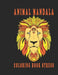 animal mandala coloring book stress: Easy Coloring Pages of Relaxing Mandala by Oussama Zinaoui