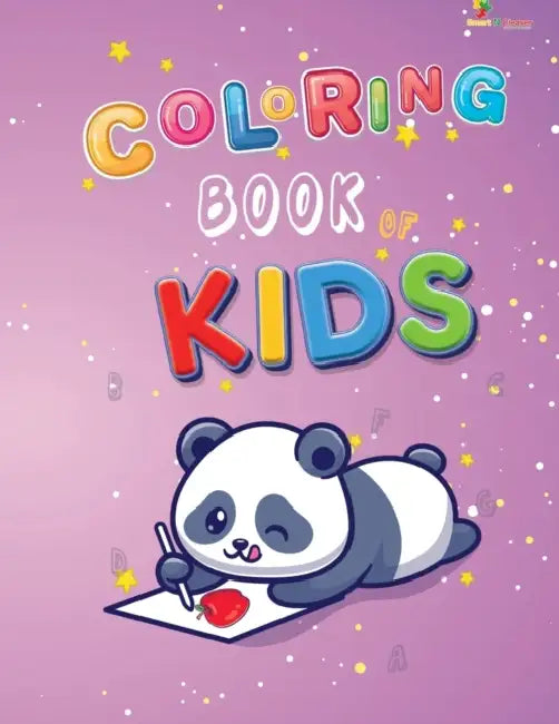 Coloring Book For Kids With Alphabetbased Fruits Animals And Objects.