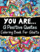 Positive Affirmations Coloring Book For All Ages: Large Print by Hatley Designs