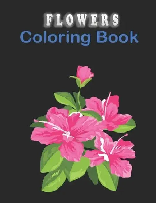 Flowers Coloring Book: Midnight Flowers Grayscale Adult Coloring Book by Oussama Zinaoui