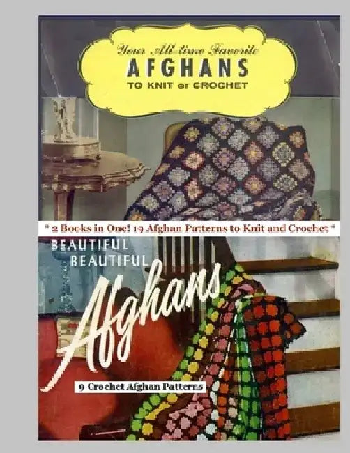 2 Afghan Pattern Books in One: 19 Knit and Crochet Afghan Patterns by Christina Williams