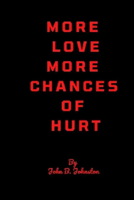 More love, more chances of hurt.: Never love too much, it hurts so much. by John B. Johnston