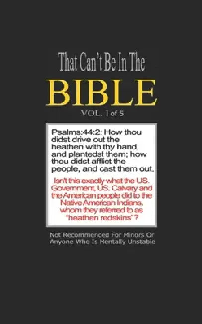 That Can't Be In The Bible by Rodney Mitchell