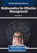Mathematics for Effective Management by Masoud Saravi